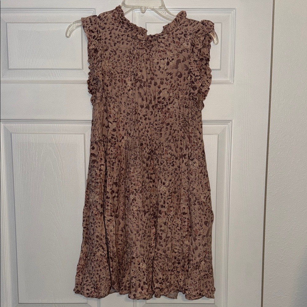 Fate Women's Mini Dress in Brown Pattern